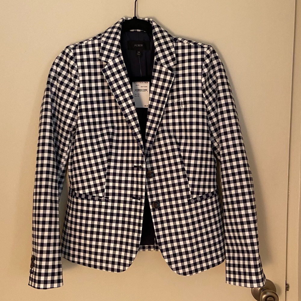J. Crew gingham pattern blazer - Picture 8 of 12